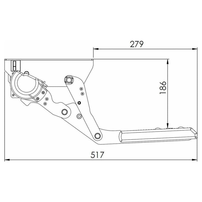 Electronic Step with Seesaw Motion 440mm - Motorhome Step with Seesaw Motion - Nova - Van Life Living