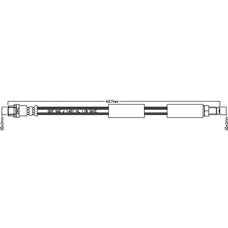 Juratek Brake Hydraulic Hose Line Right JBH1112