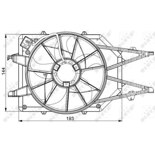 NRF Engine Cooling Fan 47034