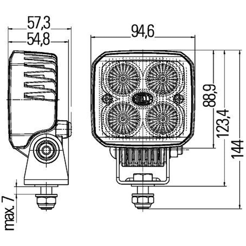 Hella Worklight High 1GA 996 284-081