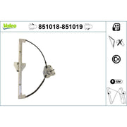 Valeo Electric Window Regulator Lifter Left Front 851018