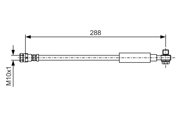 Bosch Brake Hydraulic Hose Line 1987481A26