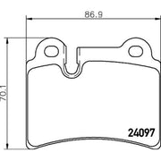 Mintex Rear Brake Pad Set MDB2740