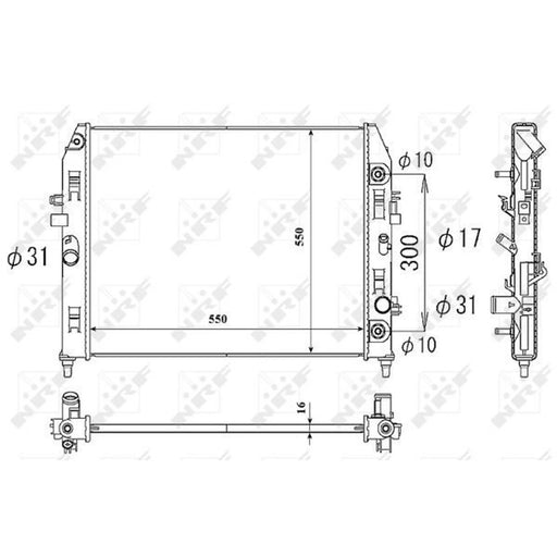 NRF Engine Radiator Centre 53851