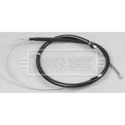 Borg & Beck Handbrake Cable Right Rear BKB2735