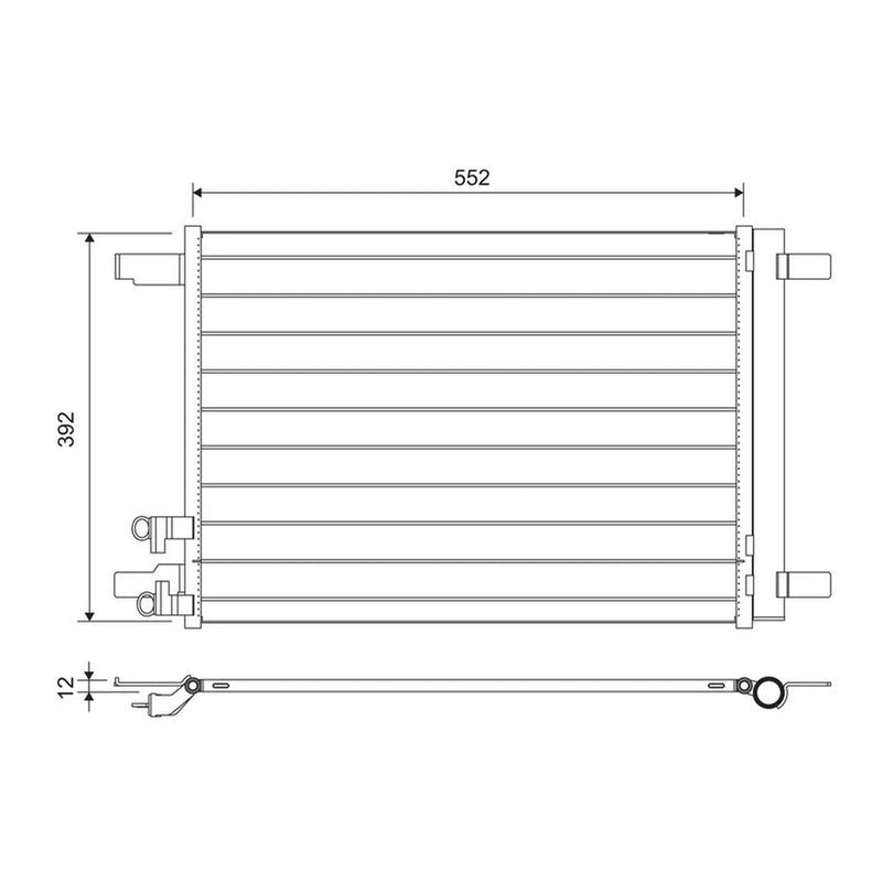 Valeo Air Conditioning Condenser 822707