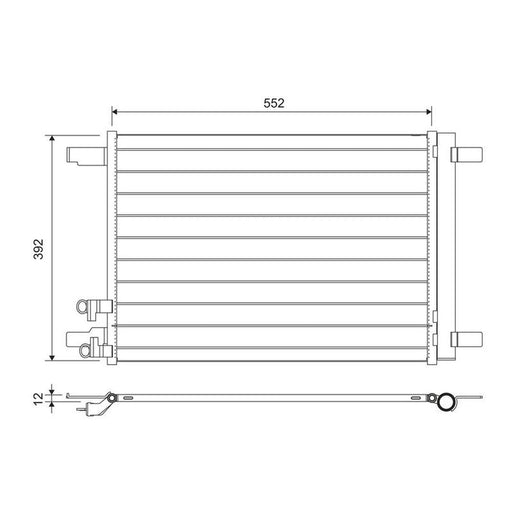 Valeo Air Conditioning Condenser 822707