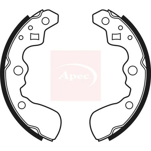 Apec Brake Shoe Set Axle Kit SHU515