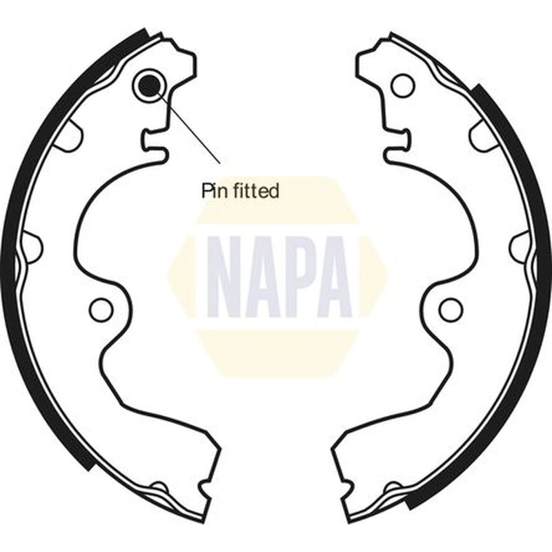 NAPA Brake Shoe Set Axle Kit NBS1019