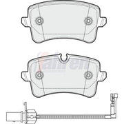 Fahren Rear Brake Pad Set fits Audi A4 B8 2012-2015