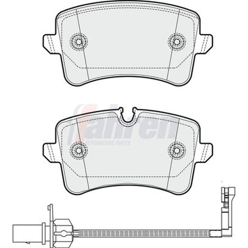 Fahren Rear Brake Pad Set fits Audi A4 B8 2012-2015