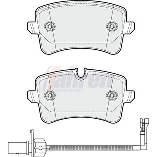 Fahren Rear Brake Pad Set FBP3350