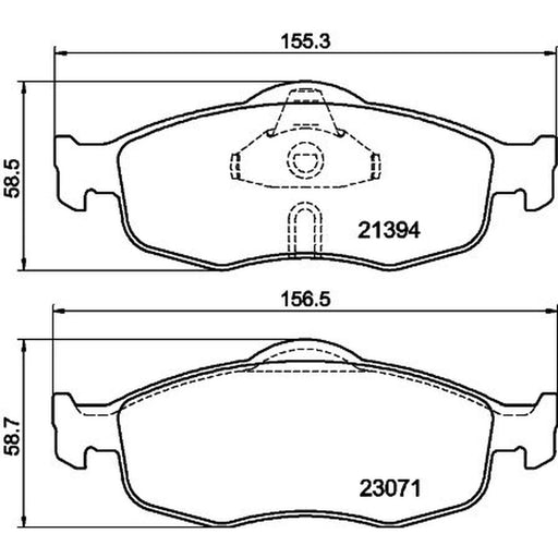 DON Front Brake Pad Set PCP1396