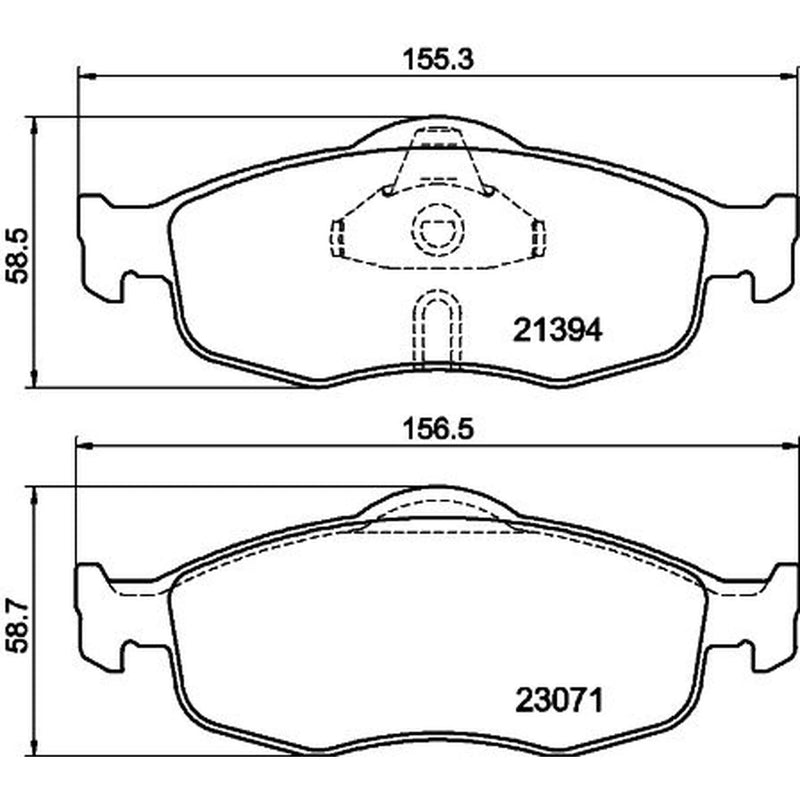 Mintex Front Brake Pad Set MDB1620