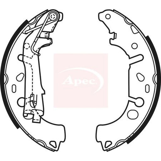 Apec Brake Shoe Set Axle Kit SHU698