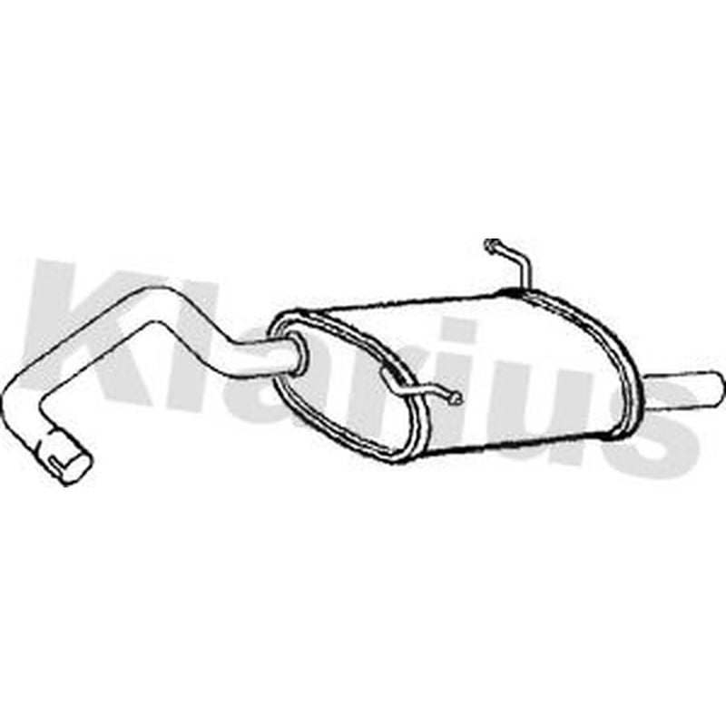 Klarius Box With Tail Pipe Rear CH35M