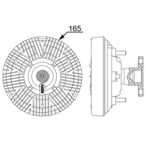 Mahle Radiator Fan Clutch CFC 258 000P