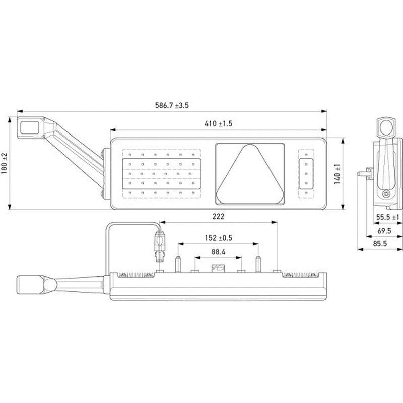 Hella Tail Light / Lamp LED Left 2VP 340 970-331