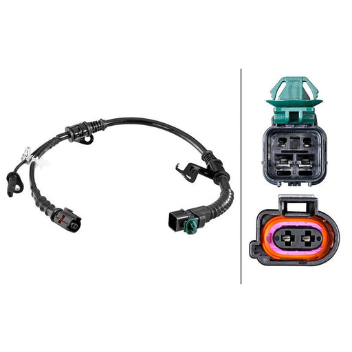 Hella ABS Wheel Speed Sensor Rear 6PU 358 218-781