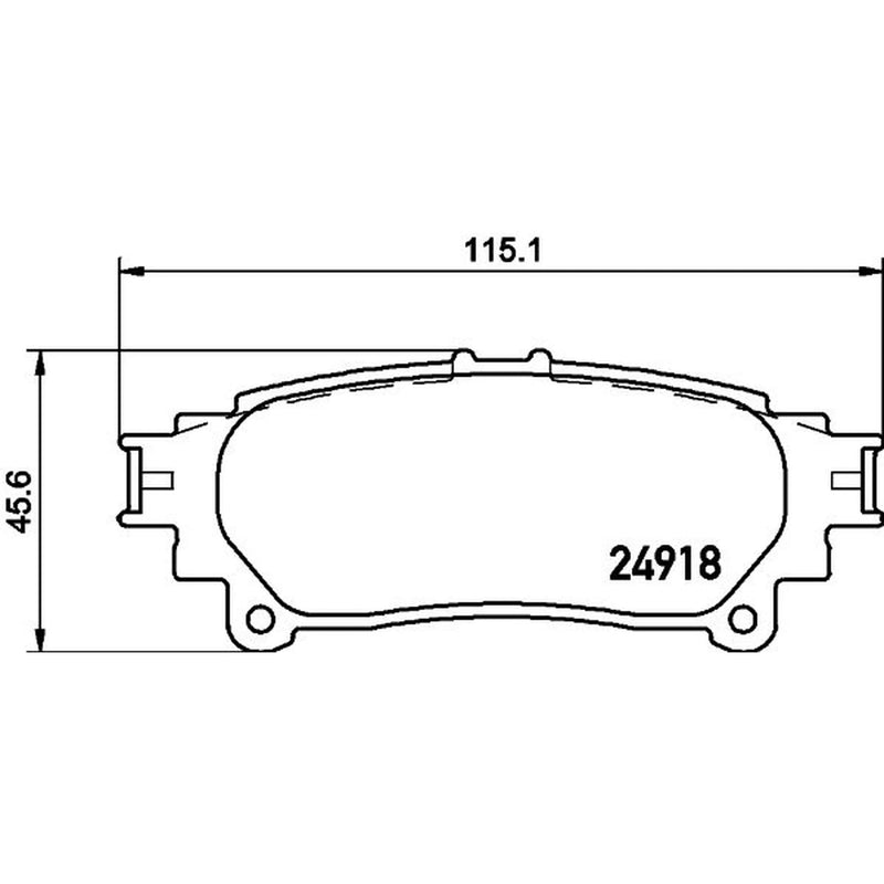 DON Rear Brake Pad Set PCP1420