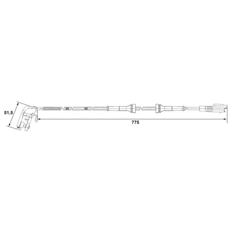 Bosch ABS Wheel Speed Sensor Rear 0 265 007 779