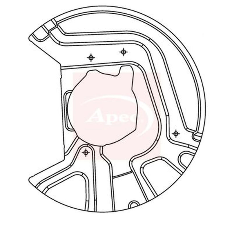Apec Brake Disc Splash Guard Front Right ASG1072