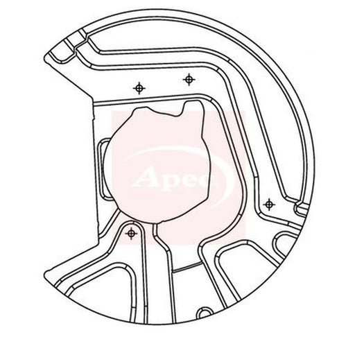 Apec Brake Disc Splash Guard Front Right ASG1072