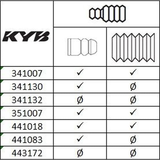 KYB Shock Absorber Damper Strut Rear 441018