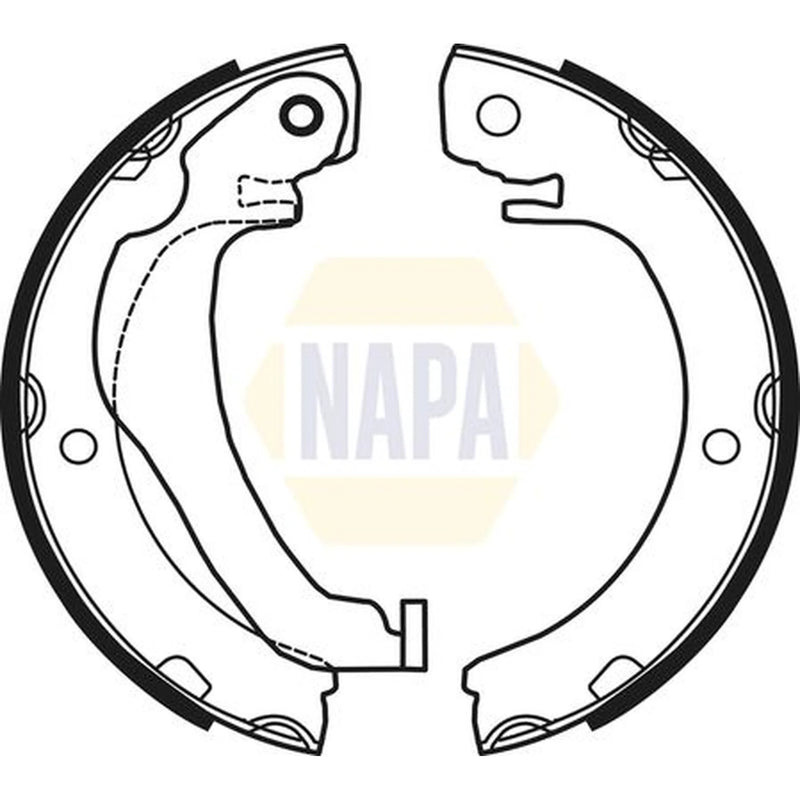 NAPA Parking Brake Shoe Set NBS5047