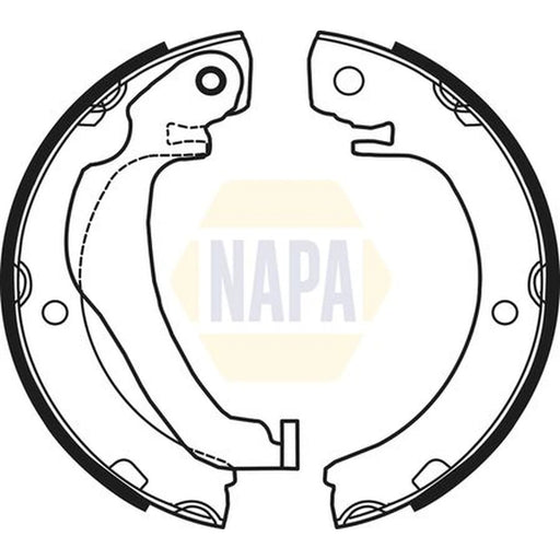NAPA Parking Brake Shoe Set NBS5047