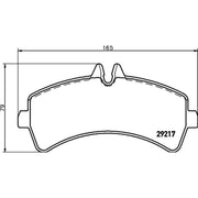 Mintex Rear Brake Pad Set MDB2805