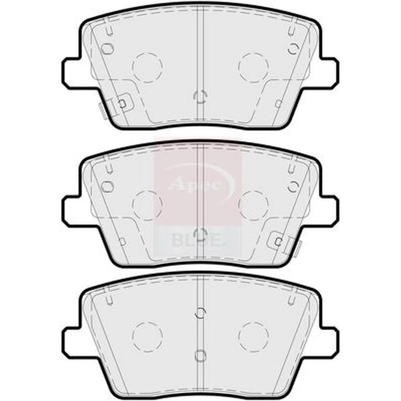 Apec Rear Brake Pad Set PD3923