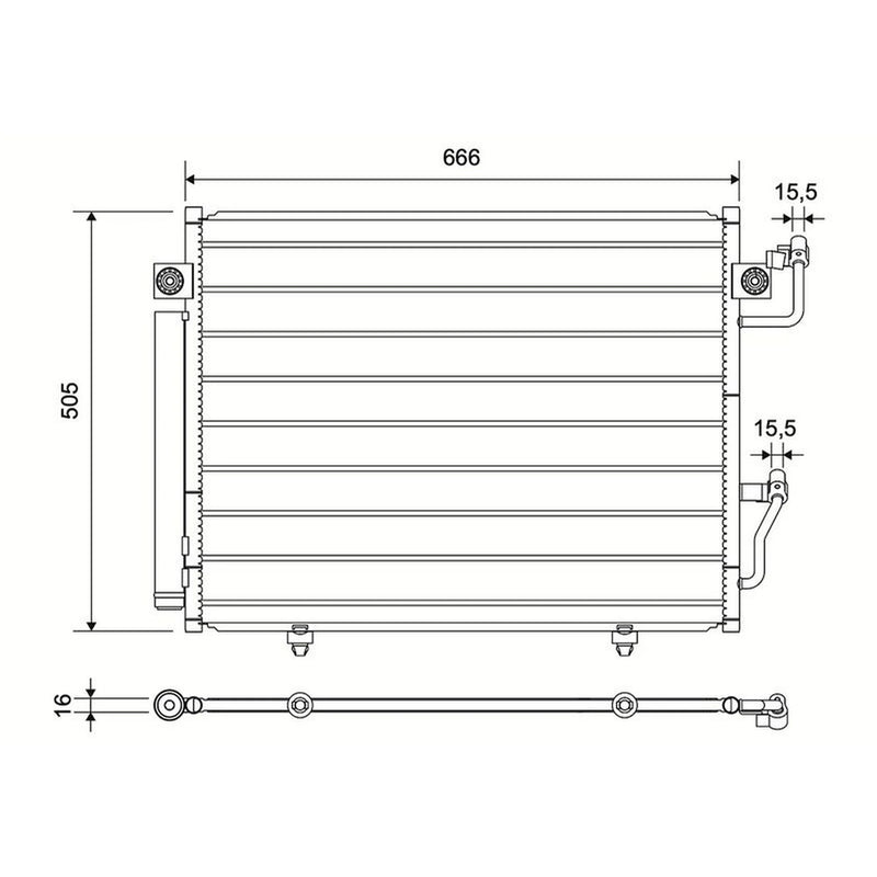 Valeo Air Conditioning Condenser 822828