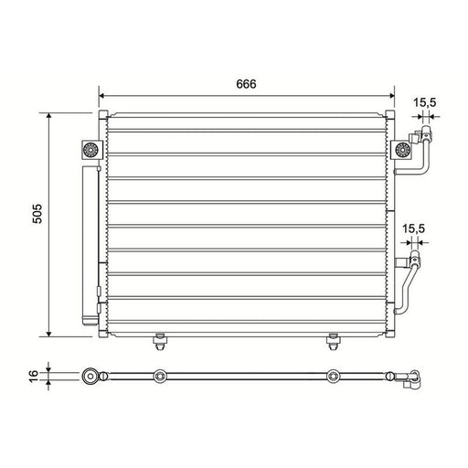 Valeo Air Conditioning Condenser 822828