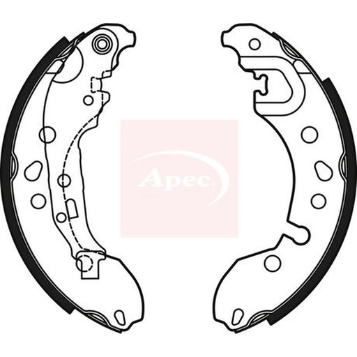 Apec Brake Shoe Set Axle Kit SHU827