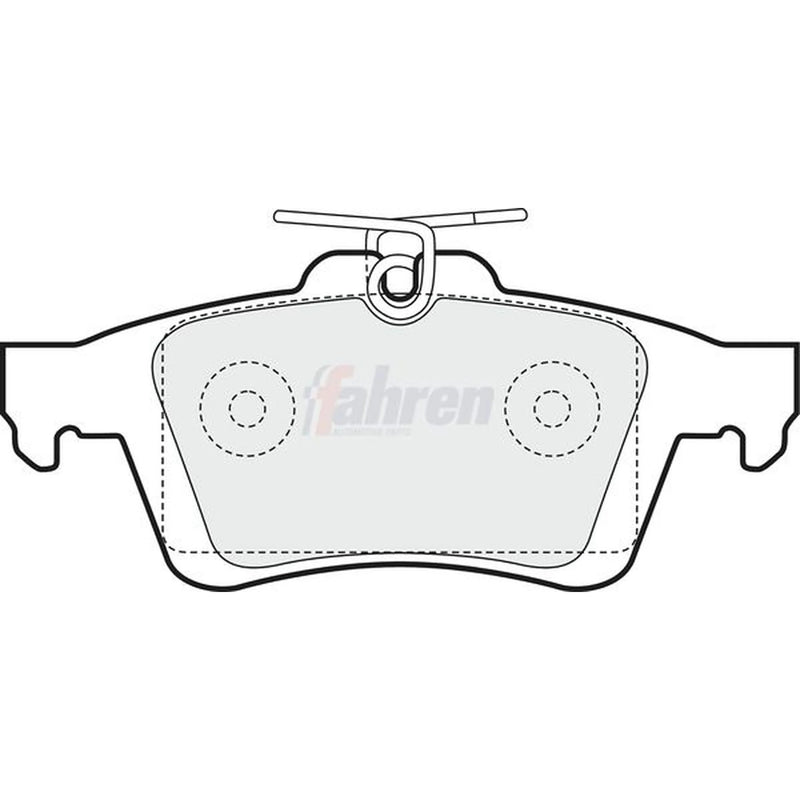 Fahren Front & Rear Brake Discs & Pads fits Mazda 3 2003-2009 1.3 1.6