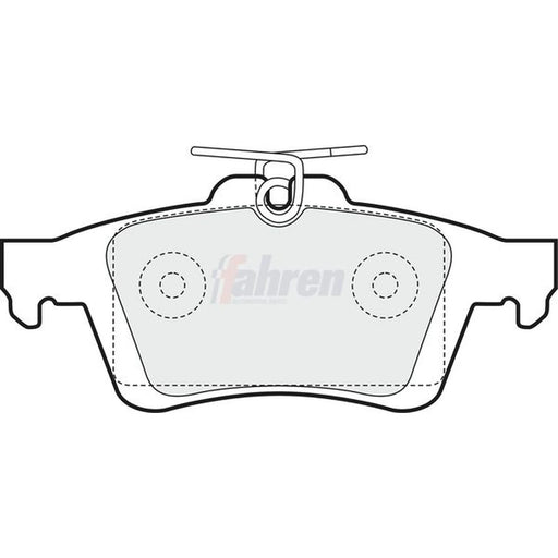 Fahren Rear Brake Pad Set FBP3202