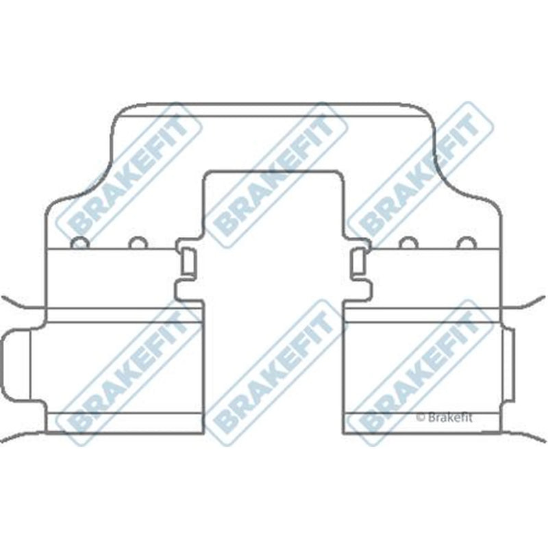 Apec Brake Pad Accessory Fitting Kit Rear BKT1059