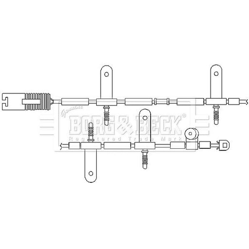 Borg & Beck Brake Pad Wear Sensor Rear BWL3039