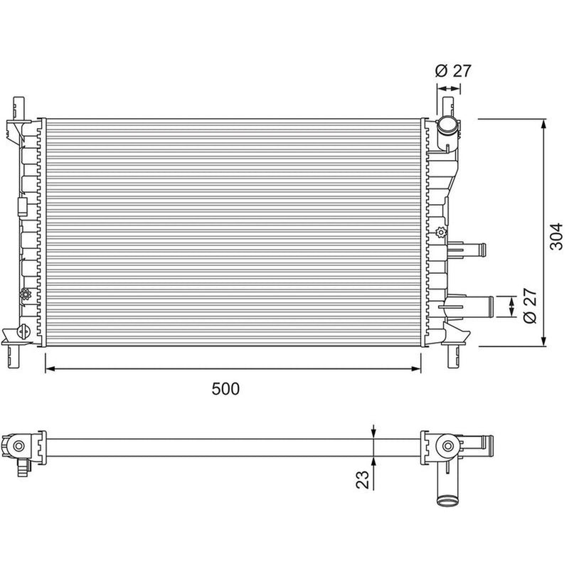 Valeo Engine Radiator 731734