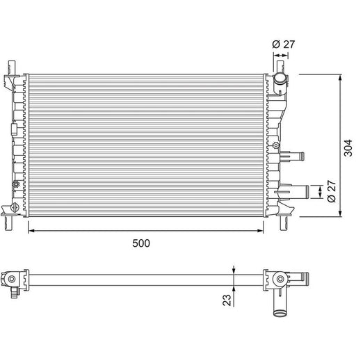 Valeo Engine Radiator 731734