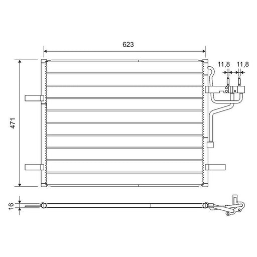 Valeo Air Conditioning Condenser 814185