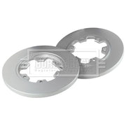 Borg & Beck 2 x Solid Rear Brake Discs BBD5386-x2