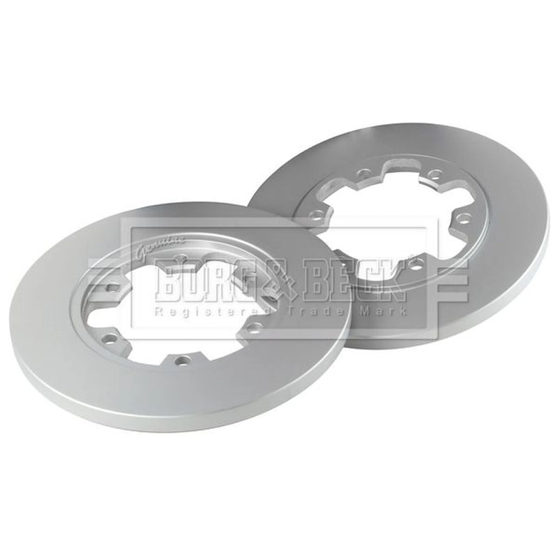 Borg & Beck 2 x Solid Rear Brake Discs BBD5386-x2