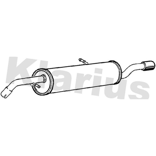 Klarius Box With Tail Pipe Rear PG813C