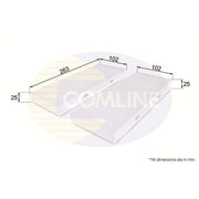 Comline Cabin Air Filter (Pollen Filter) EKF221