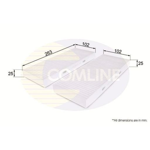 Comline Cabin Air Filter (Pollen Filter) EKF221