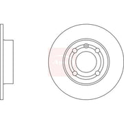 Apec 2 x Solid Rear Brake Discs DSK2165-x2