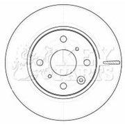 Key Parts 2 x Vented Front Brake Discs KBD4534-x2