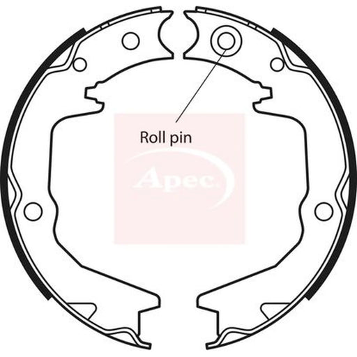 Apec Parking Brake Shoe Set SHU651